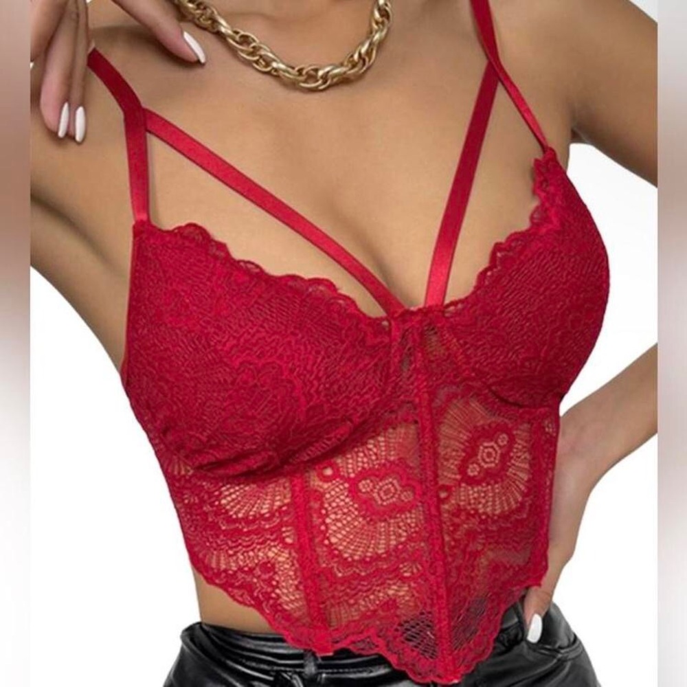Sexy Lace Corset Top, Size XS